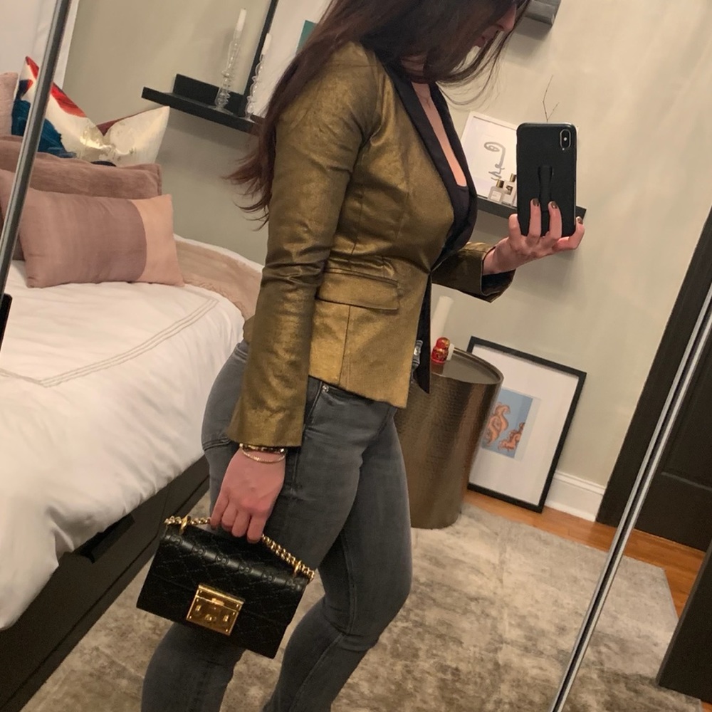 Stylish Blazer - Gold